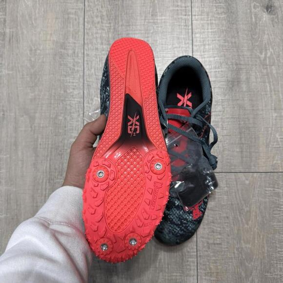 Under Armour Track Cleat Black Gray  Red 3023690-400 Size 10.5 Men main image 5